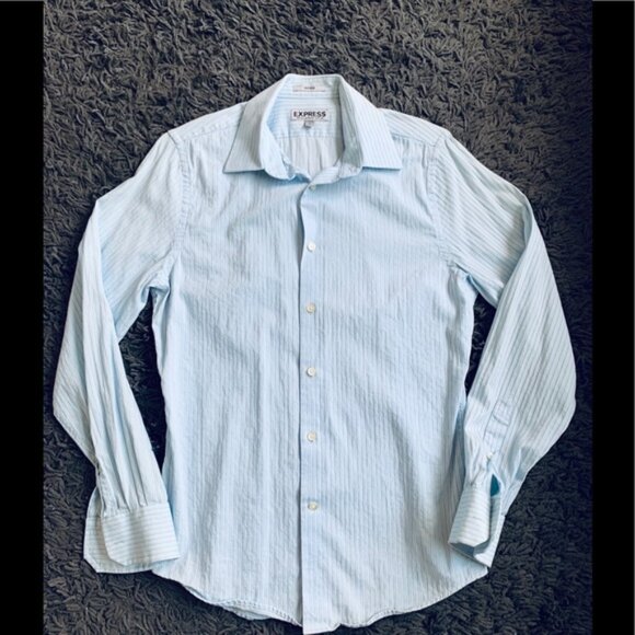 Pinstriped Long Sleeve - Fitted Small - Picture 1 of 2